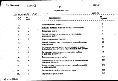 Состав фльбома. Типовой проект 266-12-179Альбом 9 Сметы