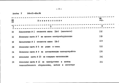 Состав фльбома. Типовой проект 266-21-42м.84Альбом 5 Сметы