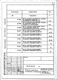 Состав фльбома. Типовой проект 266-21-42м.84Альбом 6 Ведомости потребности в материалах