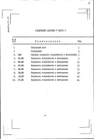 Состав фльбома. Типовой проект 416-1-227.89Альбом 6 Ведомости потребности в материалах