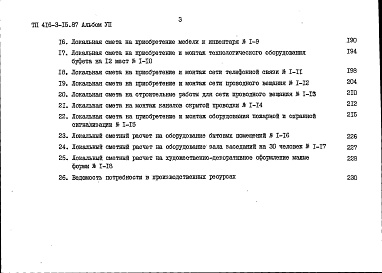 Состав фльбома. Типовой проект 416-3-15.87Альбом 7 Сметы