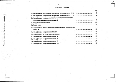 Состав фльбома. Типовой проект 416-3-20.87Альбом 6 Спецификации оборудования