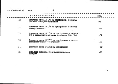 Состав фльбома. Типовой проект 416-7-238.86Альбом 4 Сметы