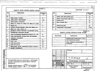 Состав фльбома. Типовой проект 193-000-718м.87Альбом 1 Архитектурно-строительные и электротехнические решения