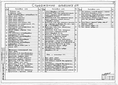 Состав фльбома. Типовой проект 602-0135.91Альбом 4 Силовое электрооборудование. Электроосвещение. Автоматизация санитарно-технических систем. Связь и сигнализация