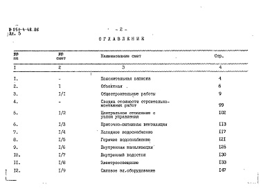 Состав фльбома. Типовой проект 251-4-48.86Альбом 5 Сметы