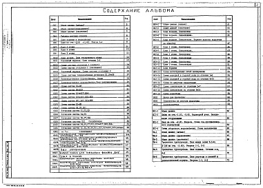 Состав фльбома. Типовой проект 252-9-107.85Альбом 2 Отопление и вентиляция. Водопровод и канализация