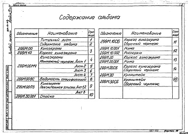 Состав фльбома. Типовой проект 264-13-102Альбом 3 Часть 2. Механическое оборудование