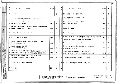 Состав фльбома. Типовой проект 252-1-69Альбом 2 Сантехнические чертежи: отопление и вентиляция, водопровод и канализация