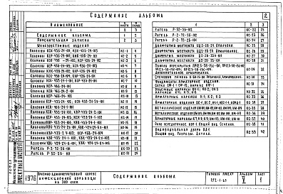 Состав фльбома. Типовой проект 252-1-69Альбом 5  Изделия заводского изготовления