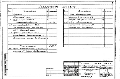 Состав фльбома. Типовой проект 254-1-115Альбом  2 Чертежи заданий заводам-изготовителям