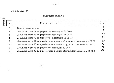 Состав фльбома. Типовой проект 820-1-085.88Альбом 3 Сметы