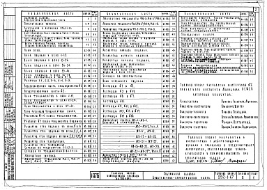 Состав фльбома. Типовой проект 252-1-67Альбом 0 Материалы для привязки и чертежи нулевого цикла работ