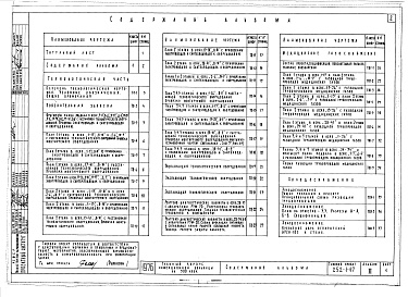 Состав фльбома. Типовой проект 252-1-67Альбом 3 Технологическая часть, медицинское газоснабжение, холодоснабжение