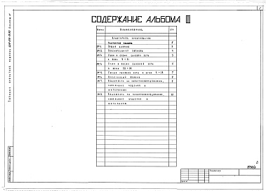 Состав фльбома. Типовой проект 409-013-15.83Альбом 3  Силовое электрооборудование.     