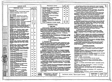 Состав фльбома. Типовой проект 252-3-18сАльбом 1 Общая часть