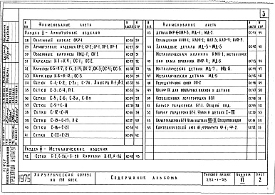 Состав фльбома. Типовой проект 252-1-53Альбом 6 Изделия заводского изготовления