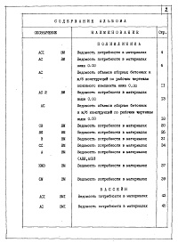 Состав фльбома. Типовой проект 252-4-53.86Альбом 7 Ведомость потребности в материалах