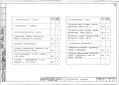 Состав фльбома. Типовой проект 252-9-43Альбом 3 Электрооборудование, слаботочные устройства 