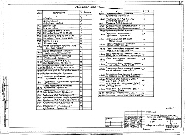 Состав фльбома. Типовой проект 252-1-113Альбом 11Архитектурные решения, конструкции железобетонные ниже отм.0.000