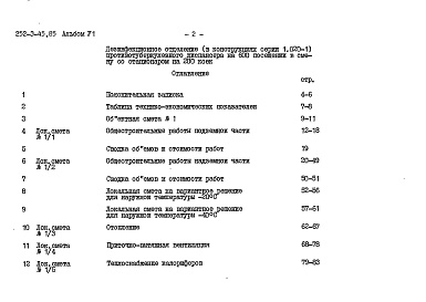 Состав фльбома. Типовой проект 252-3-45.85Альбом 6 Сметы