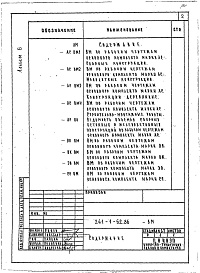 Состав фльбома. Типовой проект 241-1-62.86Альбом 6 Ведомости потребности в материалах