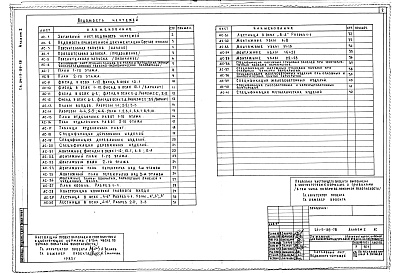 Состав фльбома. Типовой проект 241-5-135-78Альбом 1 Архитектурно-строительные чертежи выше отметки 0.000