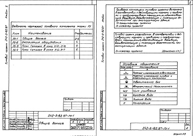 Состав фльбома. Типовой проект 242-5-82.87Альбом 10 Проектная документация на приспособление здания под лечебное учреждение