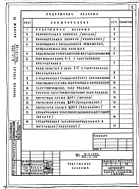 Состав фльбома. Типовой проект 244-4-50Альбом 6 Проектная документация на перевод помещений подвала для использования под ПРУ (группа П-3)