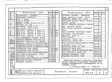 Состав фльбома. Типовой проект 244-5-8Альбом 3 Чертежи архитектурно-строительные чертежи выше отметки 0.00