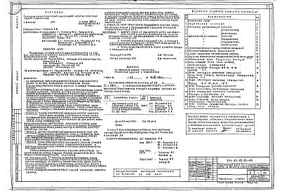 Состав фльбома. Типовой проект 244-05-85.87Альбом 1 Архитектурно-строительные решения, технология, инженерное оборудование