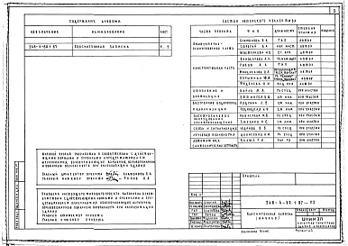 Состав фльбома. Типовой проект 248-4-80.1.87Альбом 1 Пояснительная записка