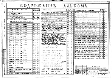 Состав фльбома. Типовой проект 252-1-79Альбом 2 Архитектурно-строительные чертежи выше отм.0.000