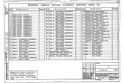 Состав фльбома. Типовой проект 252-1-110Альбом 6 Электрооборудование