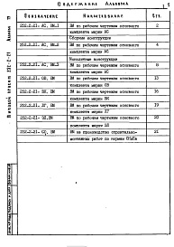 Состав фльбома. Типовой проект 252-2-21Альбом 17 Ведомости потребности в материалах. Вариант с хозяйственно-бытовыми помещениями