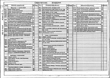 Состав фльбома. Типовой проект 252-3-48.85Альбом 9 Инженерно-техническое оборудование