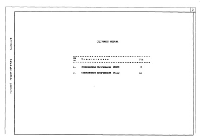 Состав фльбома. Типовой проект 254-7-6.84Альбом 5 Спецификация оборудования