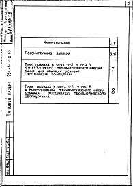 Состав фльбома. Типовой проект 254-8-35с.85Альбом 5  Проектная документация на перевод вспомогательных помещений в подвале для использования под ПРУ        