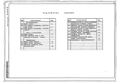 Состав фльбома. Типовой проект 254-8-46.2.87Альбом 9 Вспомогательные помещения в подвале. Электрообсвещение, силовое электрооборудование, связь и сигнализация, автоматизация