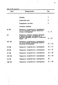 Состав фльбома. Типовой проект 254-9-82Альбом 6 Ведомости потребности в материалах