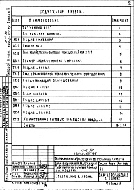 Состав фльбома. Типовой проект 254-9-105.85Альбом 6 Проектная документация по переводу помещений подвала на режим ПРУ