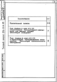 Состав фльбома. Типовой проект 256-8-34.85Альбом 5  Проектная документация на перевод вспомогательных помещений в подвале для использования под ПРУ