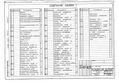 Состав фльбома. Типовой проект 501-3-9Альбом 1 Общая пояснительная записка. Технологические, строительные , санитарно-технические и электротехнические чертежи    