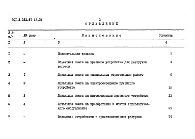 Состав фльбома. Типовой проект 501-3-032.87Альбом 2 Сметы     