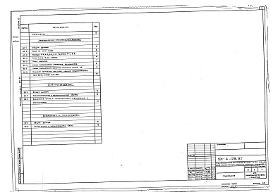 Состав фльбома. Типовой проект 501-4-28.87Альбом 2 Архитектурно-строительные решения. Электрическое освещение. Молниезащита и заземление   