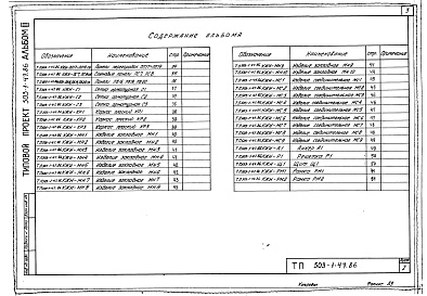 Состав фльбома. Типовой проект 503-1-47.86Альбом 3 Индустриальные строительные конструкции 