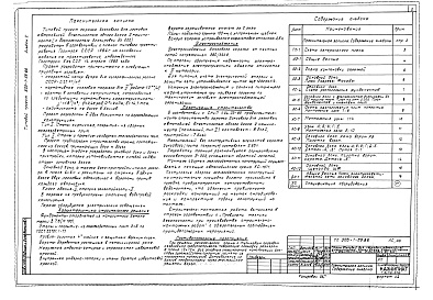 Состав фльбома. Типовой проект 503-1-59.86Альбом 1 Архитектурно-строительные решения. Электрооборудование     