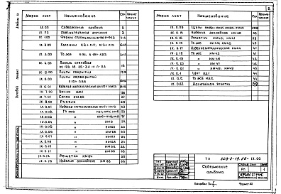 Состав фльбома. Типовой проект 503-2-19.86Альбом 9 Строительные изделия     