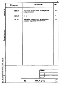 Состав фльбома. Типовой проект 503-2-19.86Альбом 12 Ведомости потребности в материалах     