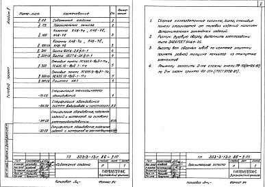 Состав фльбома. Типовой проект 503-3-13с.86Альбом 2 Строительные изделия. Спецификации оборудования 